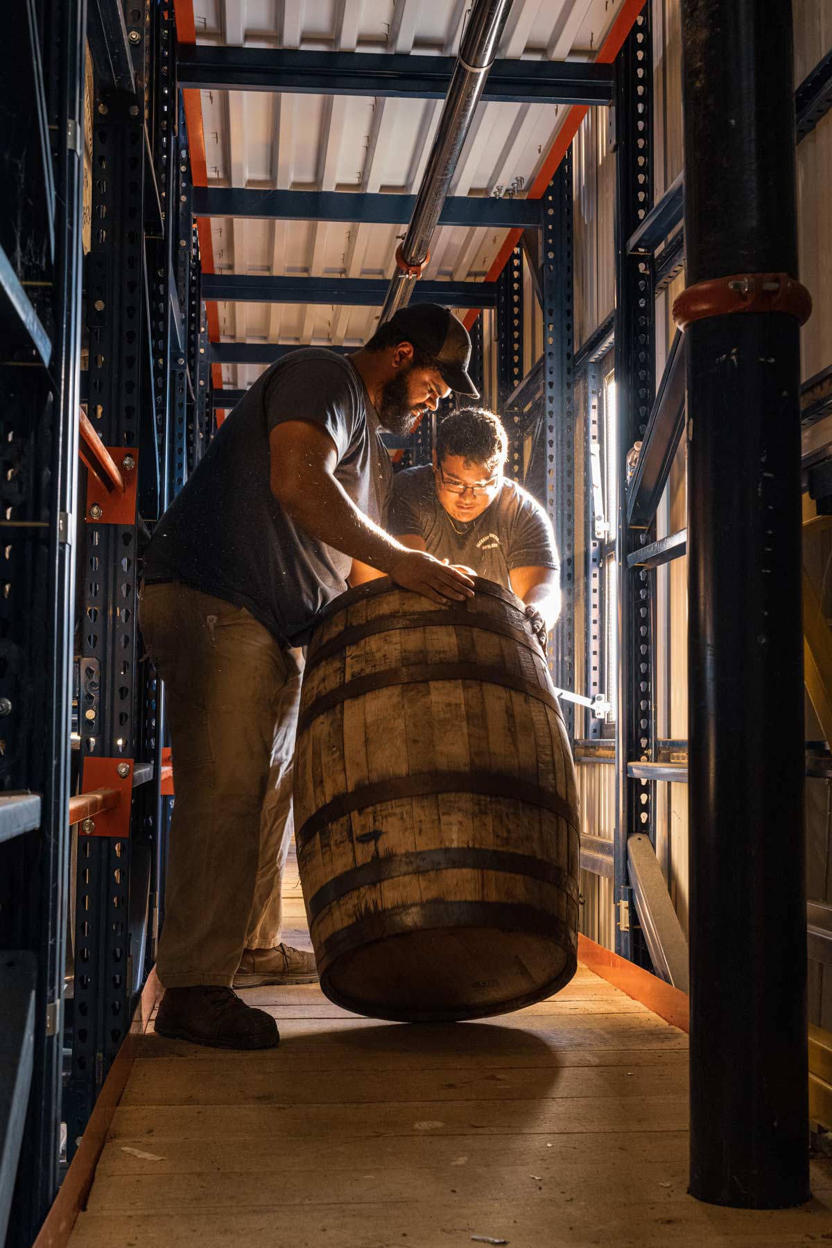 Distillers in rickhouse